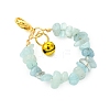 Natural Aquamarine  Pendant Decoration HJEW-JM02900-03-4