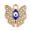 Alloy Enamel Rhinestone Glass Pendants ENAM-U003-02G-03-1