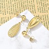 Ion Plating(IP) 304 Stainless Steel Teardrop Dangle Stud Earrings for Women EJEW-A119-16G-3