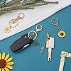 6Pcs Alloy Enamel Pendants Keychain KEYC-SW00003-01-4