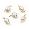 Natural Pearl Connector Charms LS-PEAR-P004-50G-1
