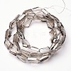 Pearl Luster Plated Glass Bead Strands EGLA-E034-PL01-2