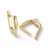 Brass Hoop Earring Findings with Latch Back Closure ZIRC-G158-20G-2
