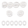 6Pcs 925 Sterling Silver Hollow Initial Beads STER-TA0001-53O-1
