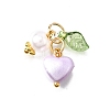 Imitation Pearl Acrylic Pendants PALLOY-JF04028-3