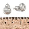 Textured Brass Pendants KK-C172-19P-3