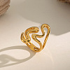 Irregular 304 Stainless Steel Cuff Open Rings for Women LD5997-4