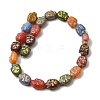 Painted Glass Beads Strands GL-CBA8EF0-01-2