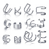 9 Pcs Alloy Cuff Earring Kits for Women WGFA45F-25-1