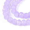 Baking Paint Imitation Jade Glass Bead Strands X-DGLA-A034-J6MM-A50-3