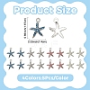 20Pcs 4 Colors Alloy Pendants FIND-YW0012-38-2