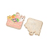Easter Alloy Enamel Pendants X-ENAM-I055-01KCG-04-2