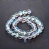 Synthetical Moonstone Round Beads Strands G-M049-6mm-02J-2