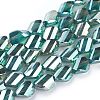 Electroplate Glass Beads Strands X-EGLA-E057-04A-03-1
