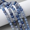 Natural Blue Aventurine(Dyed & Heated) Beads Strands G-U015-8MM-01-1