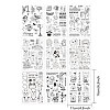 Globleland 9 Sheets 9 Style PVC Plastic Stamps DIY-GL0001-59-2