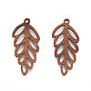 Natural Walnut Wood Pendants WOOD-N011-015-3