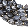 Natural Botswana Agate Beads Strands G-P611-B02-01-4