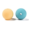 Rubberized Style Imitated Silicone Acrylic Beads MACR-T048-01B-10-2