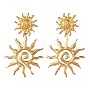 304 Stainless Steel Stud Dangle Earrings for Women EJEW-JE07475-01-3