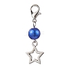 10Pcs 10 Colors Star Alloy Pendant Decorations HJEW-JM02649-3