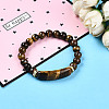 Natural Tiger Eye Beads Stretch Bracelets BJEW-T022-04F-1