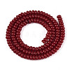 Opaque Spray Painted Glass Beads LS-GLAA-ZX008-4mm-18O-2