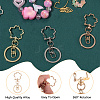 18Pcs 3 Colors Alloy Keychain Clasps KEYC-SC0001-73-5