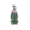 Brass Enamel Pendants FIND-I054-01E-P-1