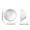 Transparent Half Round Glass Cabochons LS-X-GGLA-R027-30mm-2