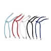 Nylon Round Cord Slider Bracelet Makings AJEW-JB01516-1