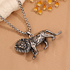 Vintage 304 Stainless Steel Pendant Necklaces for Men WGC33B8-01-4