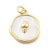 Ocean Theme Brass Enamel Pendants KK-Q029-01H-G-2