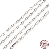 Rhodium Plated 925 Sterling Silver Figaro Chains STER-F052-12P-1