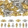 24Pcs 12 Styles Ocean 304 Stainless Steel Links Connector Charms STAS-FS0002-28-1