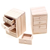 Wooden Opening Bedside Table Miniature Ornaments PW-WGB4DBF-01-3