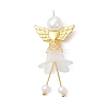 Glass Pearl & Acrylic Pendants PALLOY-JF04047-01-1