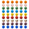 54Pcs 9 Colors Handmade Lampwork Beads LAMP-TA0001-09-2