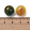Two Tone Resin & Glitter Powder Cabochons RESI-K033-09-3