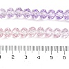 Transparent Painted Glass Beads Strands X1-DGLA-A034-T8mm-A05-4