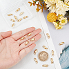 10Pcs Brass Lobster Claw Clasps KK-BBC0024-53-3
