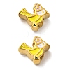 304 Stainless Steel European Beads STAS-D369-01G-1