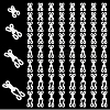120Bgas 4 Styles Nylon & Iron Hook and Eye DIY-NB0016-10B-6