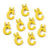 Spray Painted Alloy  2-Loop Link Pendants LS-X-PALLOY-T075-48C-RS-1