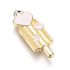 Light Gold Plated Alloy Jewelry Enamel Pendants PALLOY-Z001-28B-3