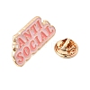 Anti Social Enamel Pin JEWB-K035-01KCG-3