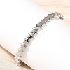 Star Brass Cuff Bangles for Women BJEW-C144-01A-P-1