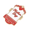 Mother's Day Alloy Enamel Pendants FIND-E054-04F-2