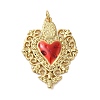 Rack Plating Brass Enamel Pendants KK-S372-01G-05-1