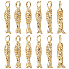 12Pcs Brass Pendants KK-BC0015-37-1